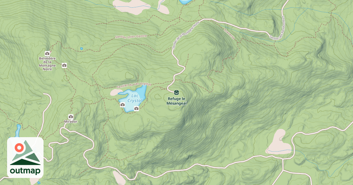 Map of Refuge le Mésangeai