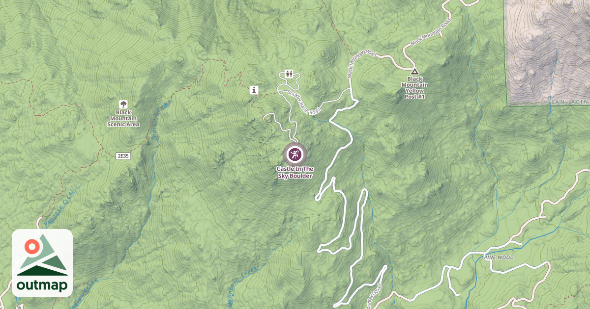 Map of Castle In The Sky Boulder