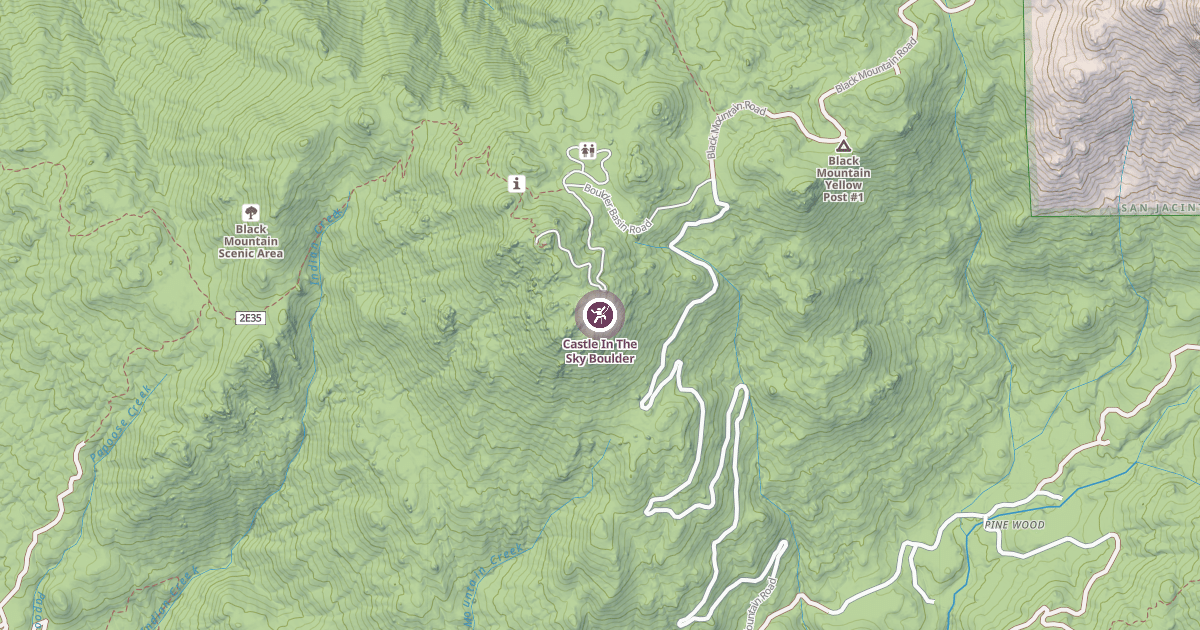 Map preview of Castle In The Sky Boulder