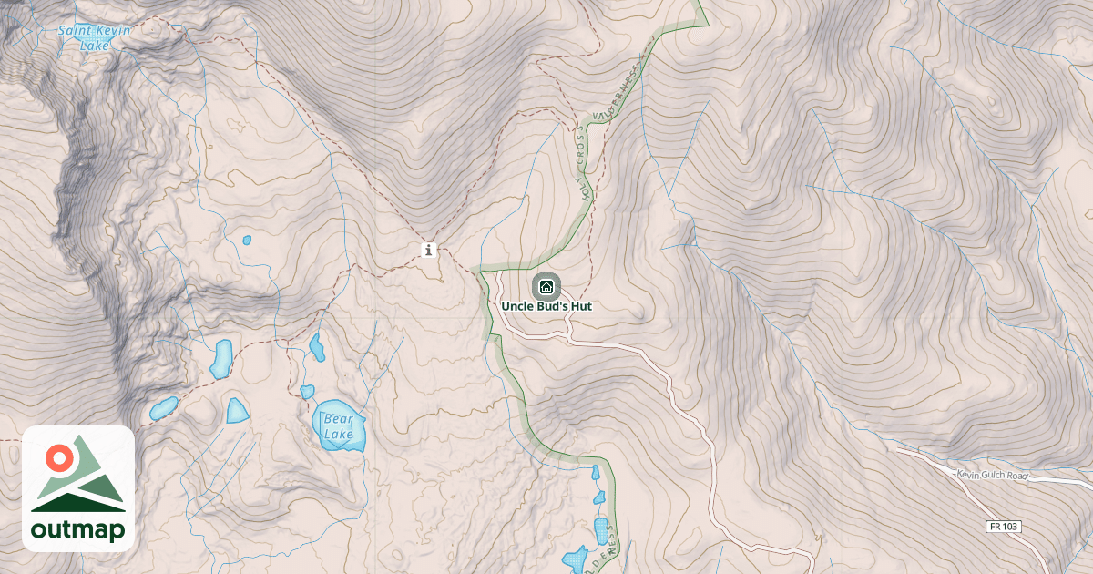 Map of Uncle Bud's Hut