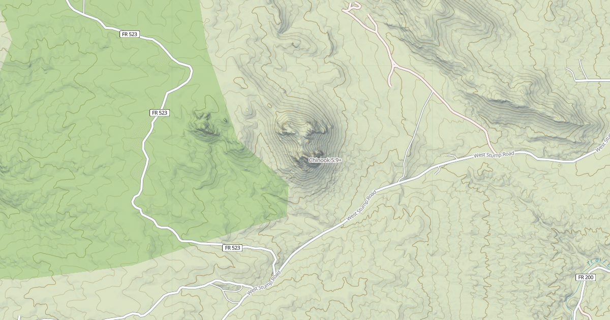 Map preview of Chinook
