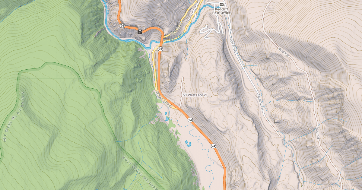 Map preview of V1 West Face
