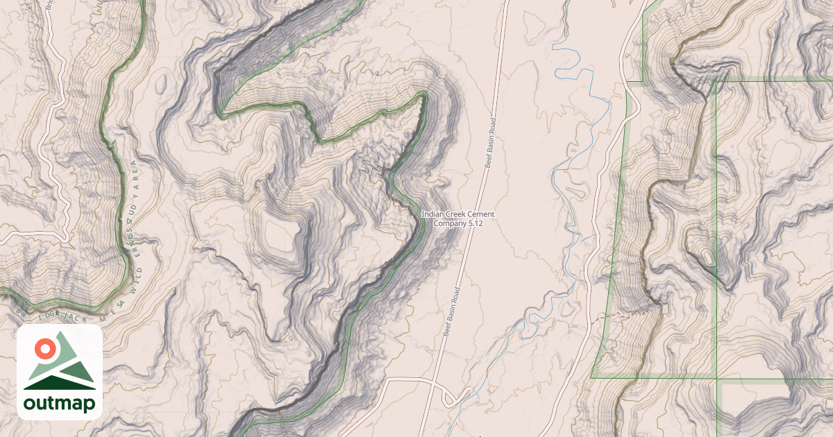 Map of Indian Creek Cement Company