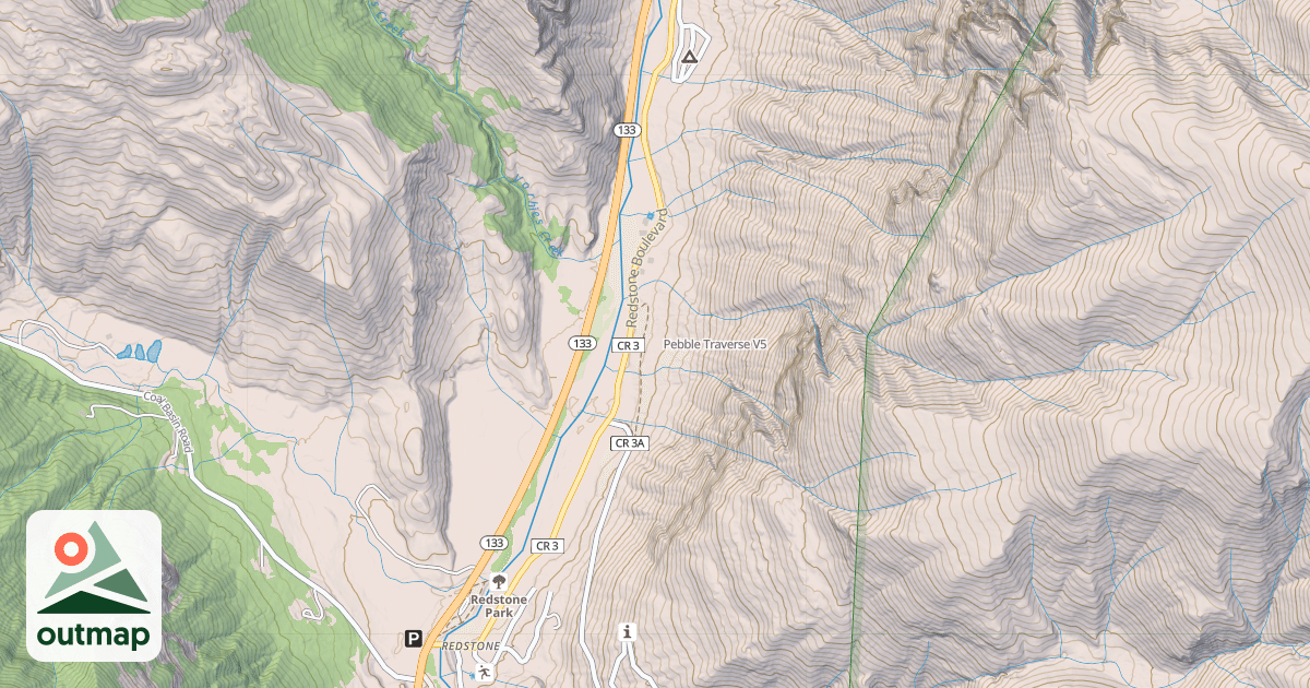 Map of Pebble Traverse