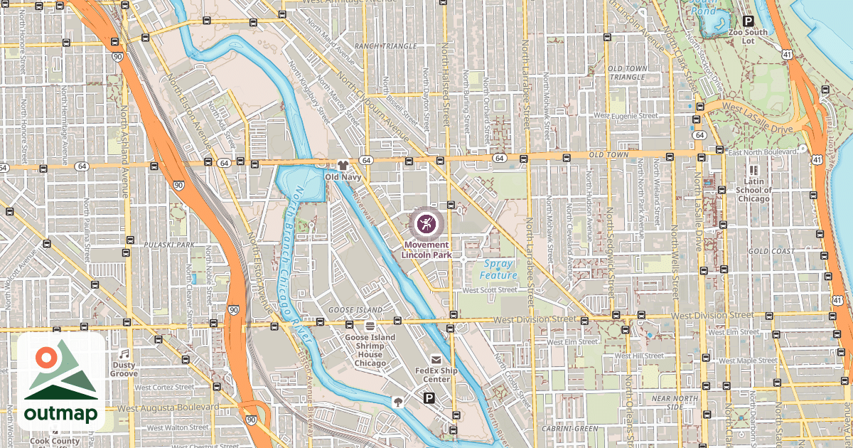 Map of Movement Lincoln Park