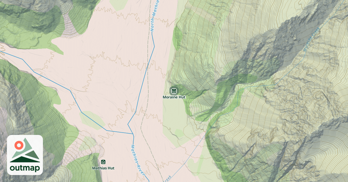 Map of Moraine Hut