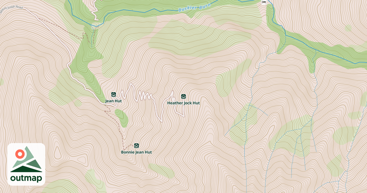 Map of Heather Jock Hut