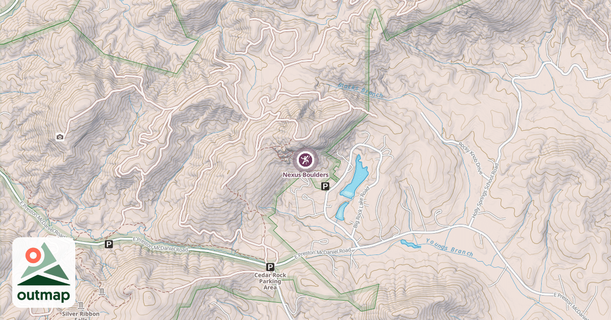 Map of Nexus Boulders