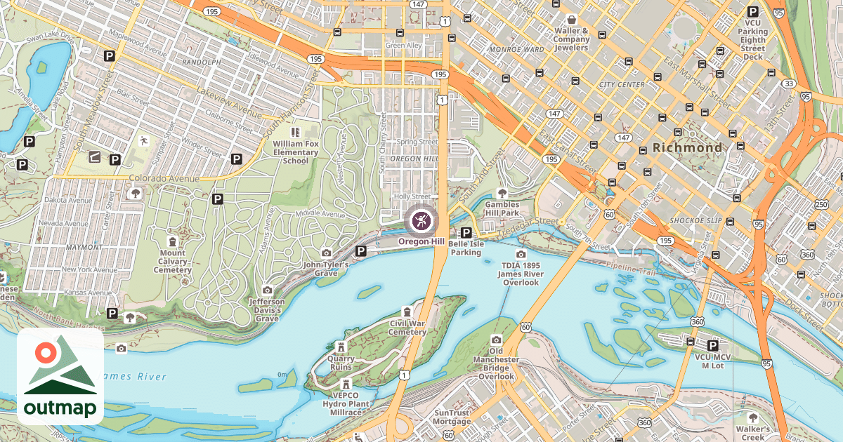 Map of Oregon Hill