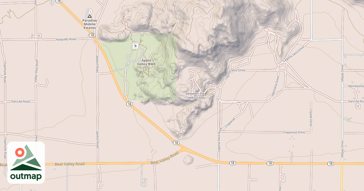 Map of Between the Cheeks
