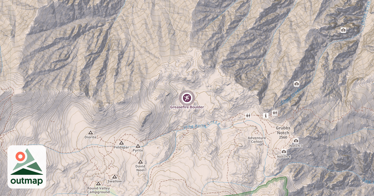 Map of Greasefire Boulder