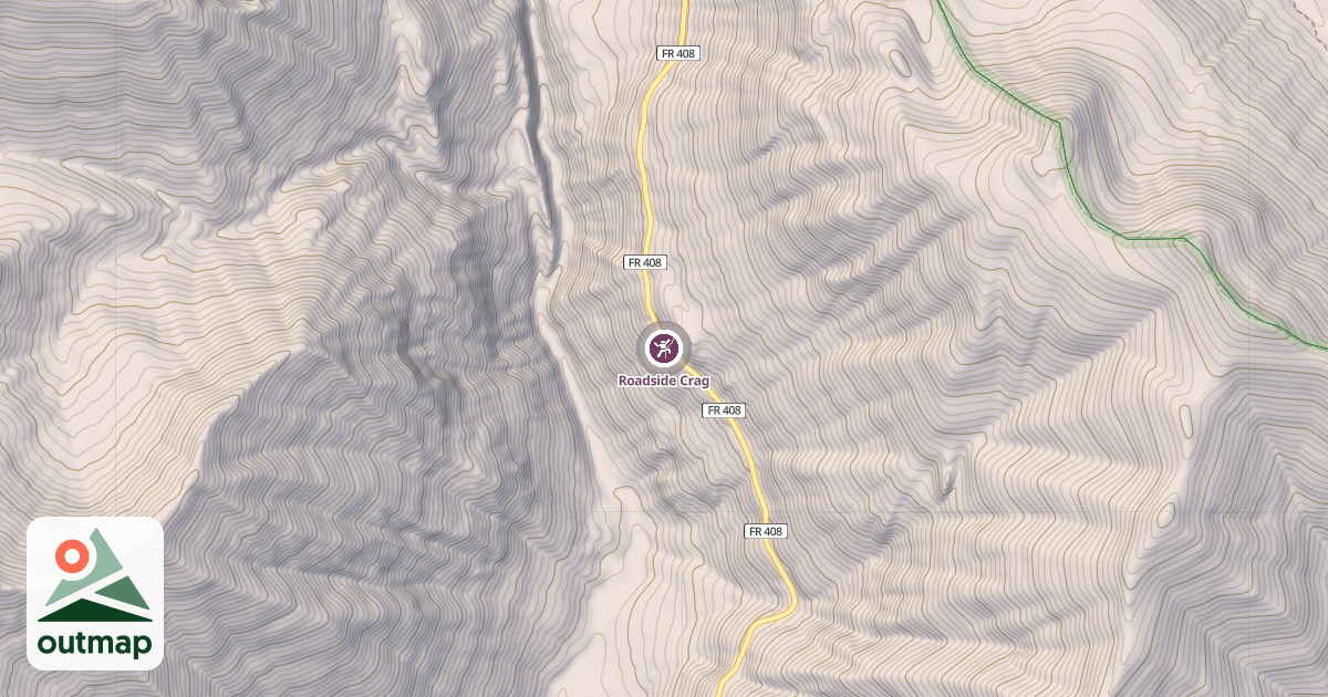 Map of Roadside Crag