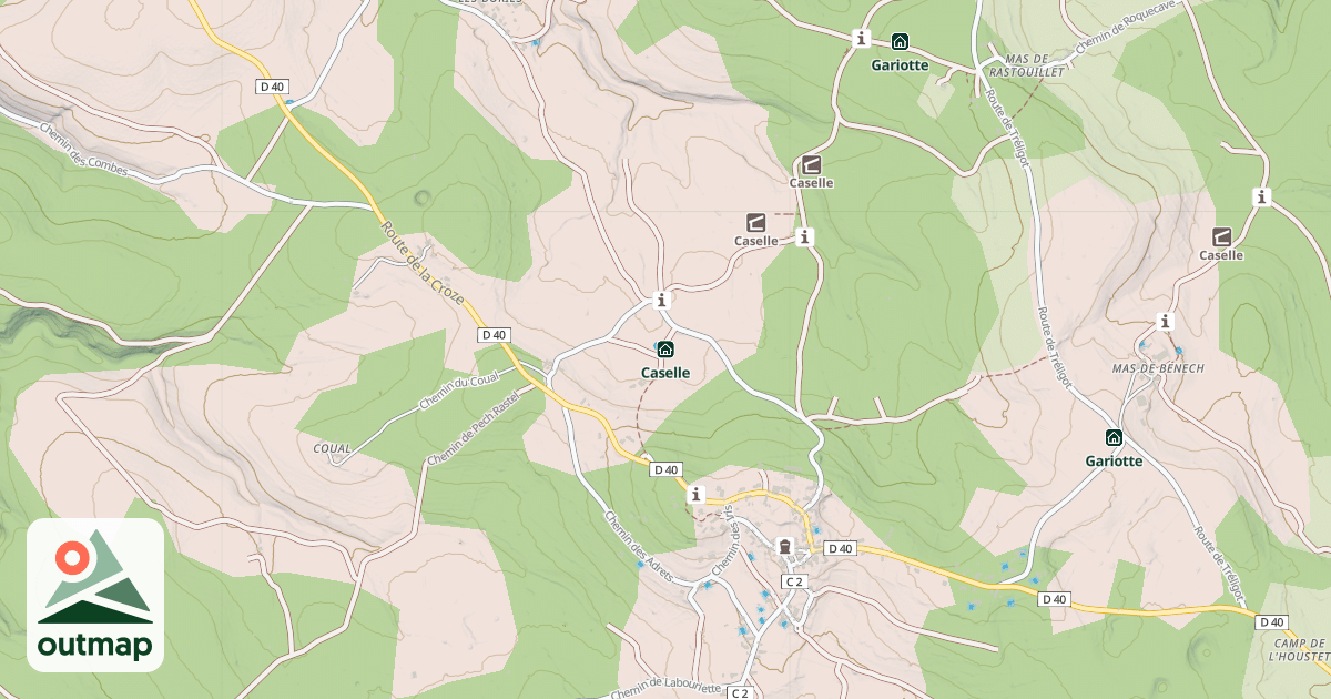 Map of Caselle
