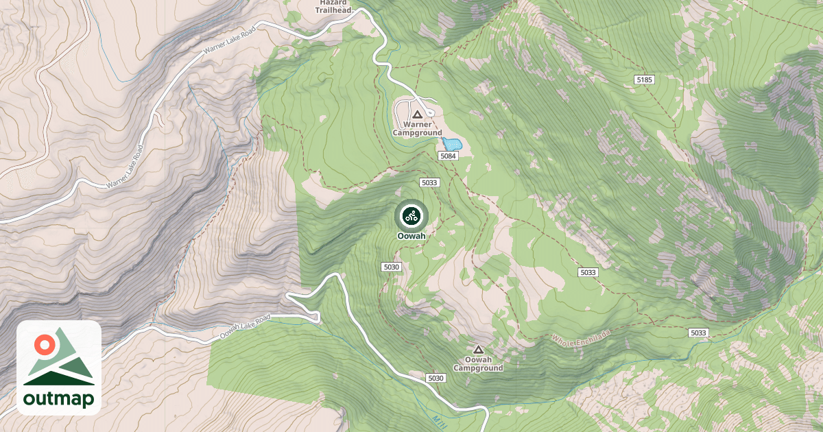 Map of Oowah