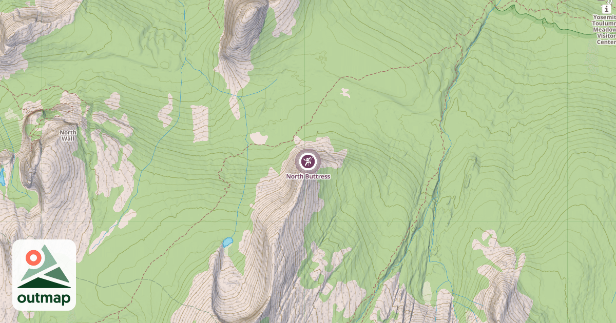 Map of North Buttress