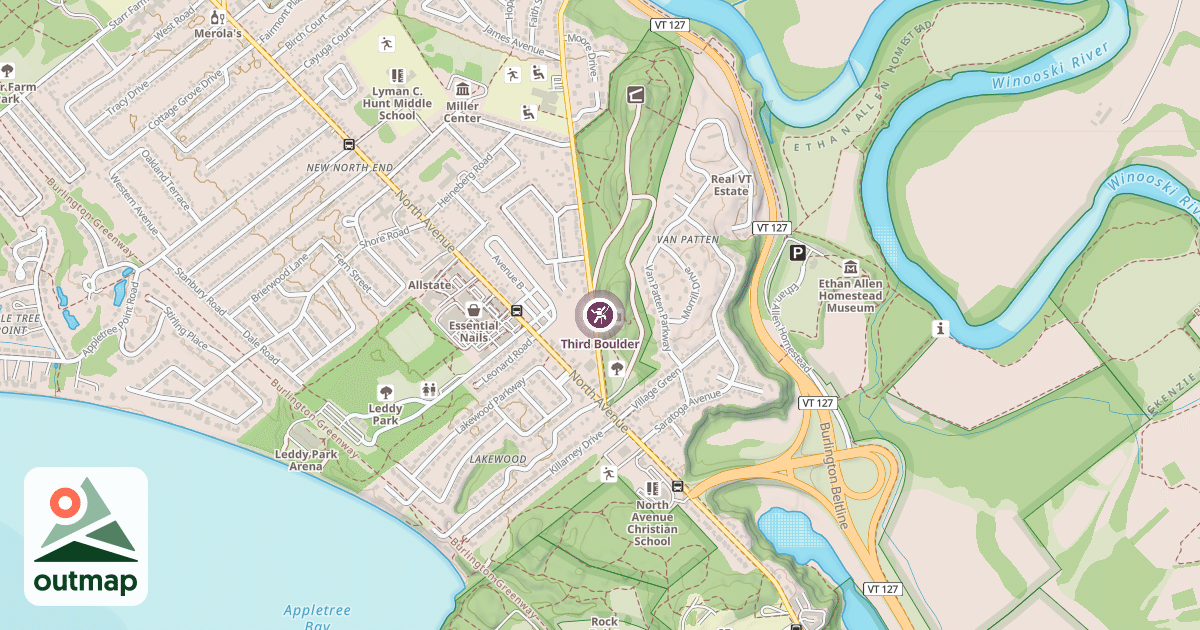 Map of Third Boulder