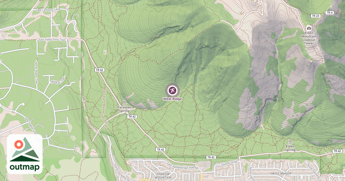 Map of West Ridge