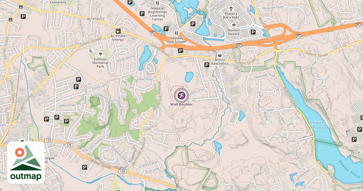 Map of Wall Boulder