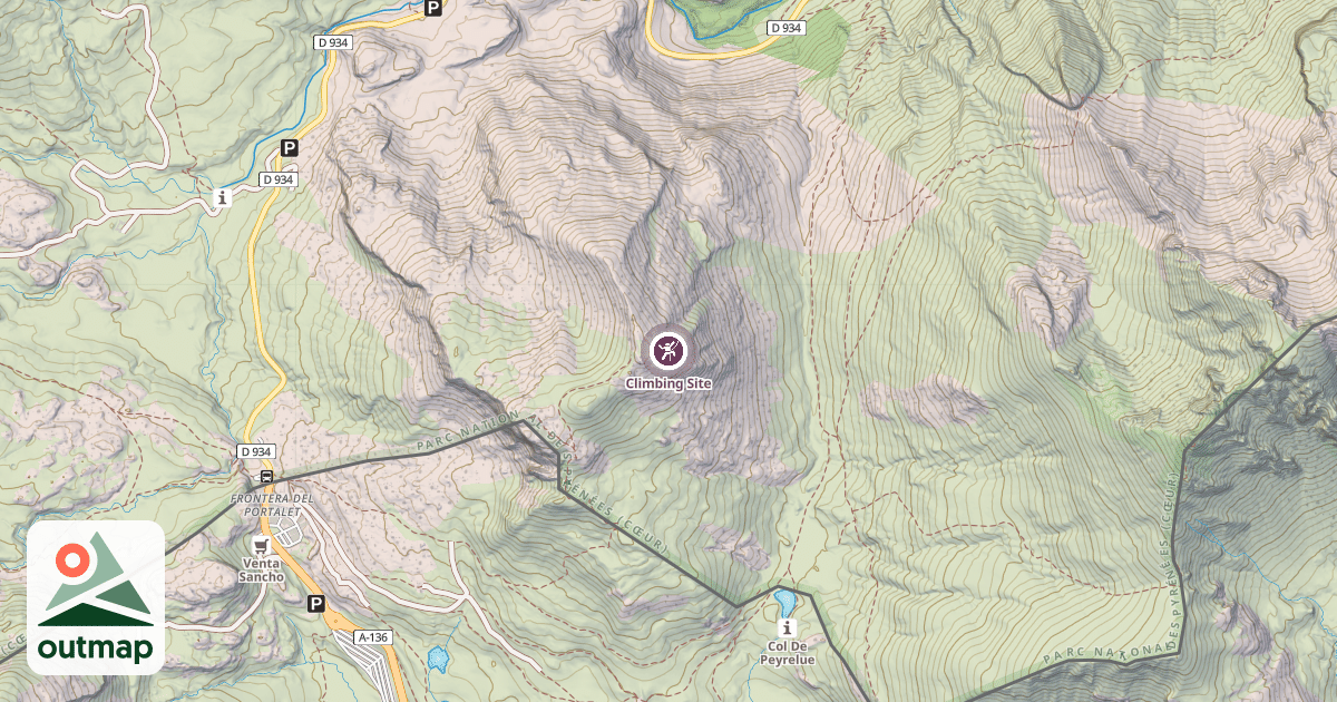 Map of Climbing Site