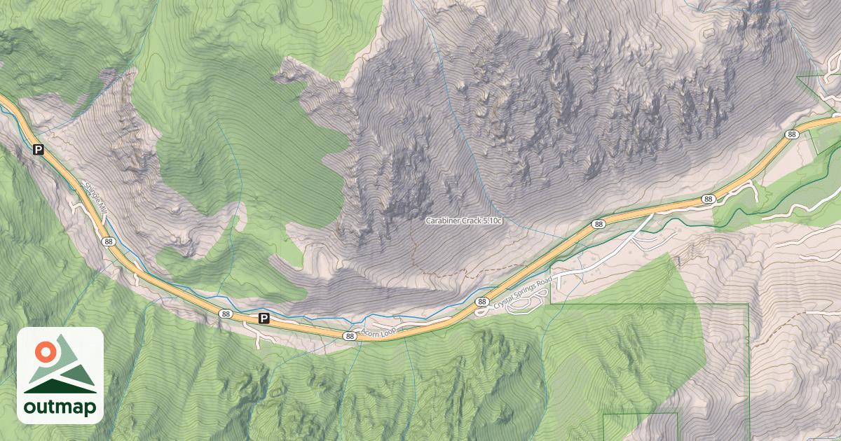 Map of Carabiner Crack