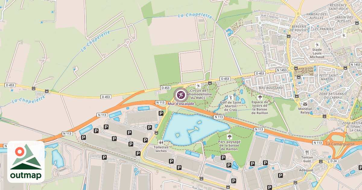 Map of Mur d'escalade