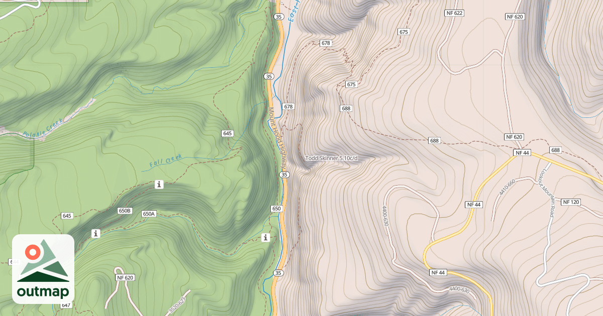 Map of Todd Skinner