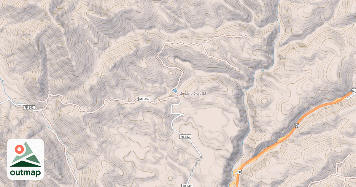 Map of Sendero D'oro