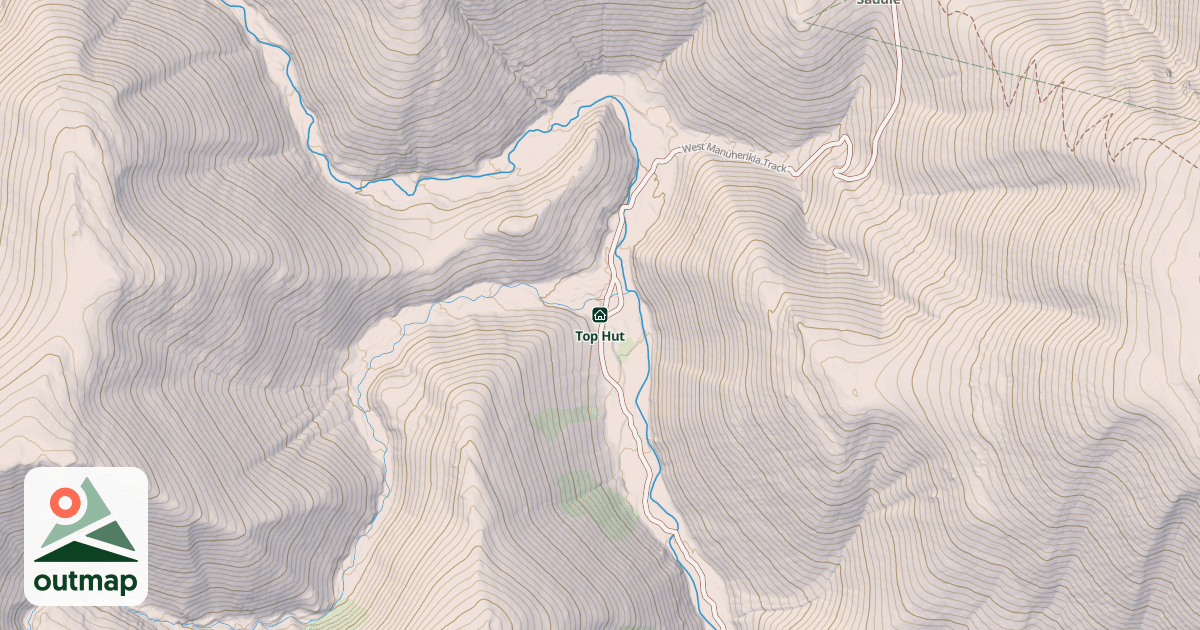 Map of Top Hut