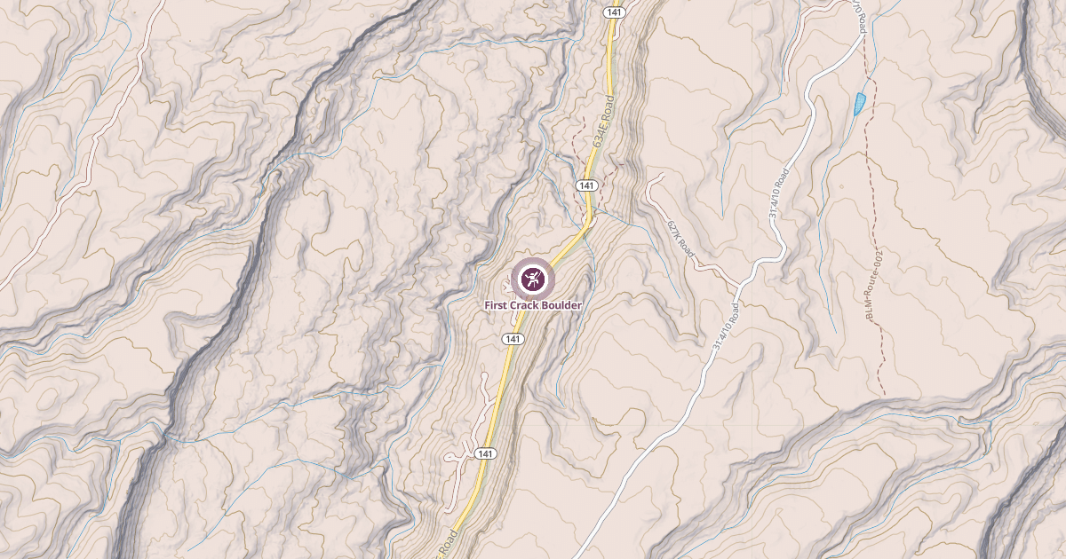 Map preview of First Crack Boulder