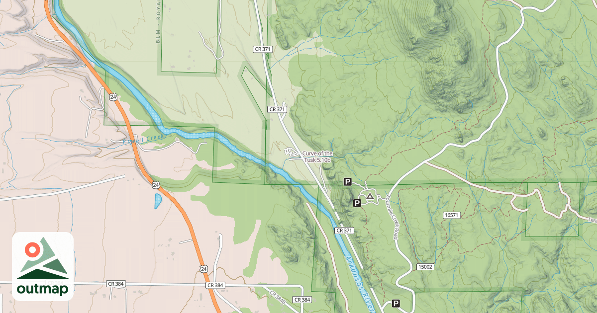 Map of Curve of the Tusk