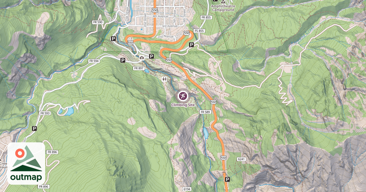 Map of Climbing Site