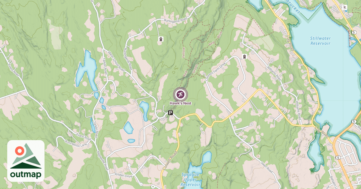 Map of Hawk's Nest