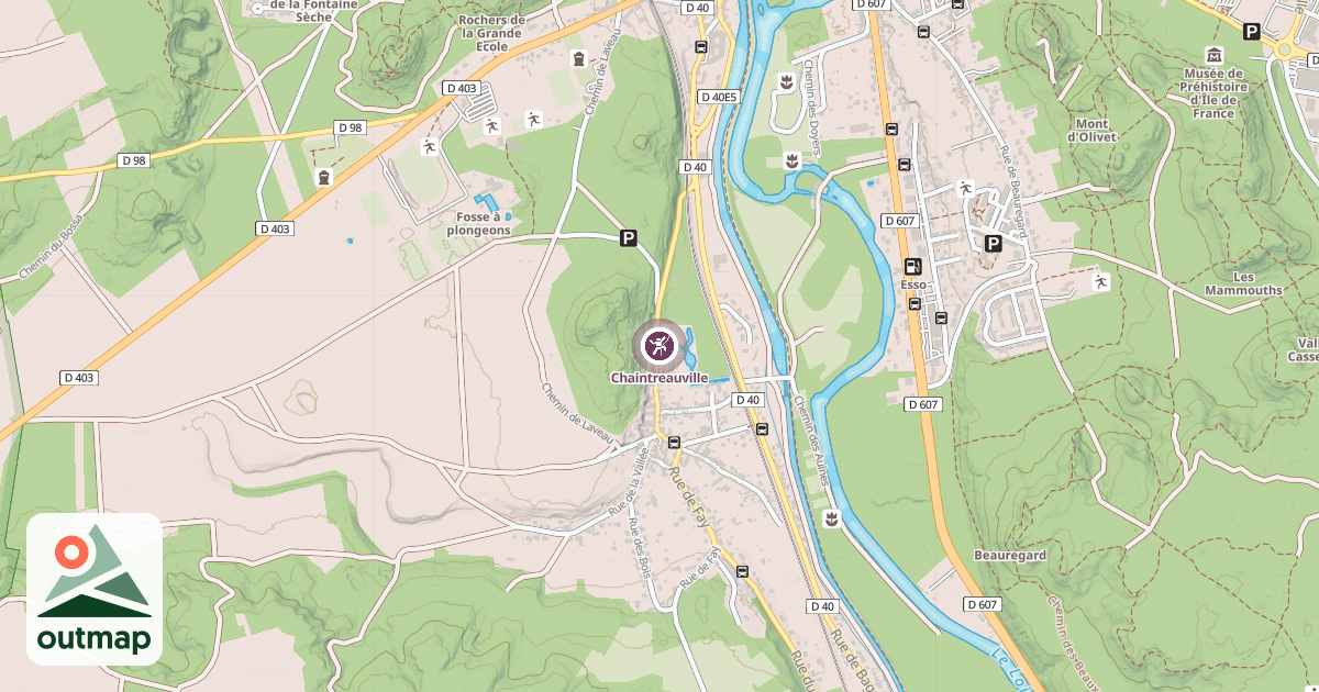 Map of Chaintreauville