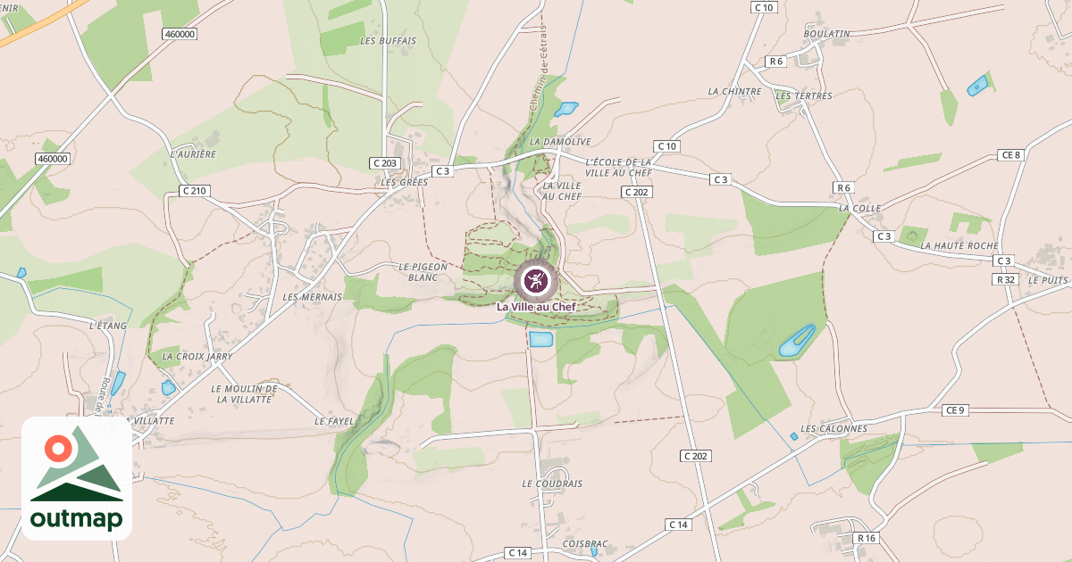 Map of La Ville au Chef