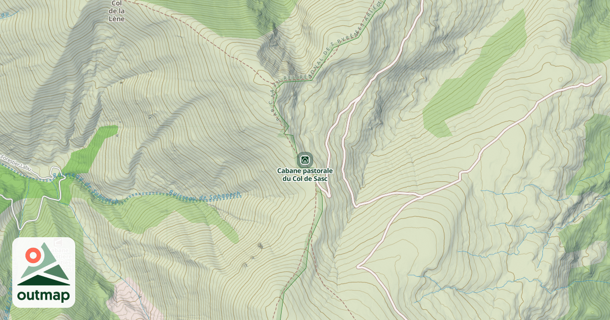 Map of Cabane pastorale du Col de Sasc