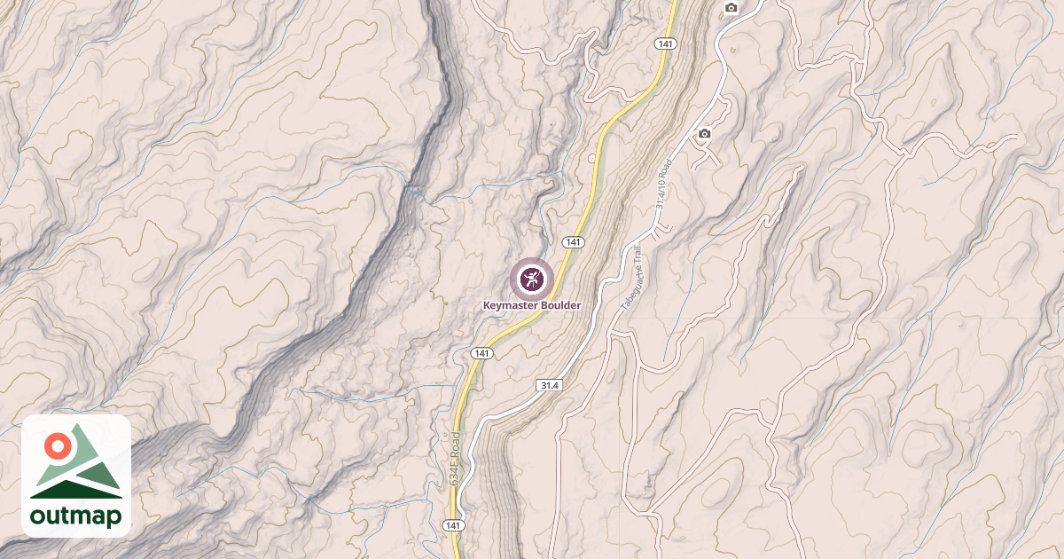 Map of Keymaster Boulder