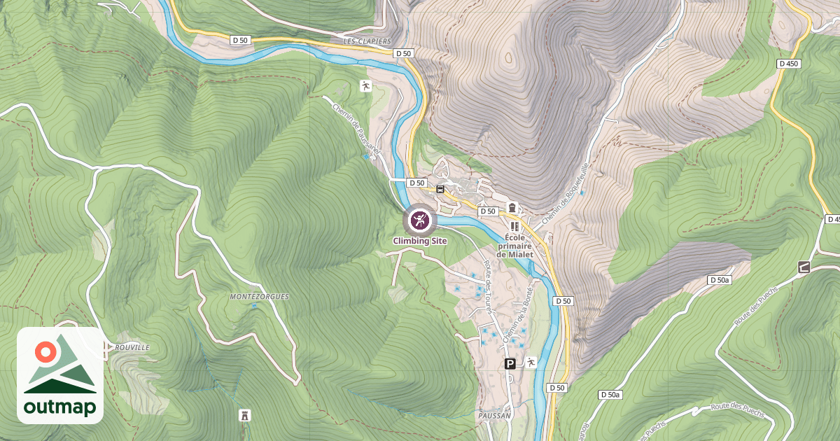 Map of Climbing Site