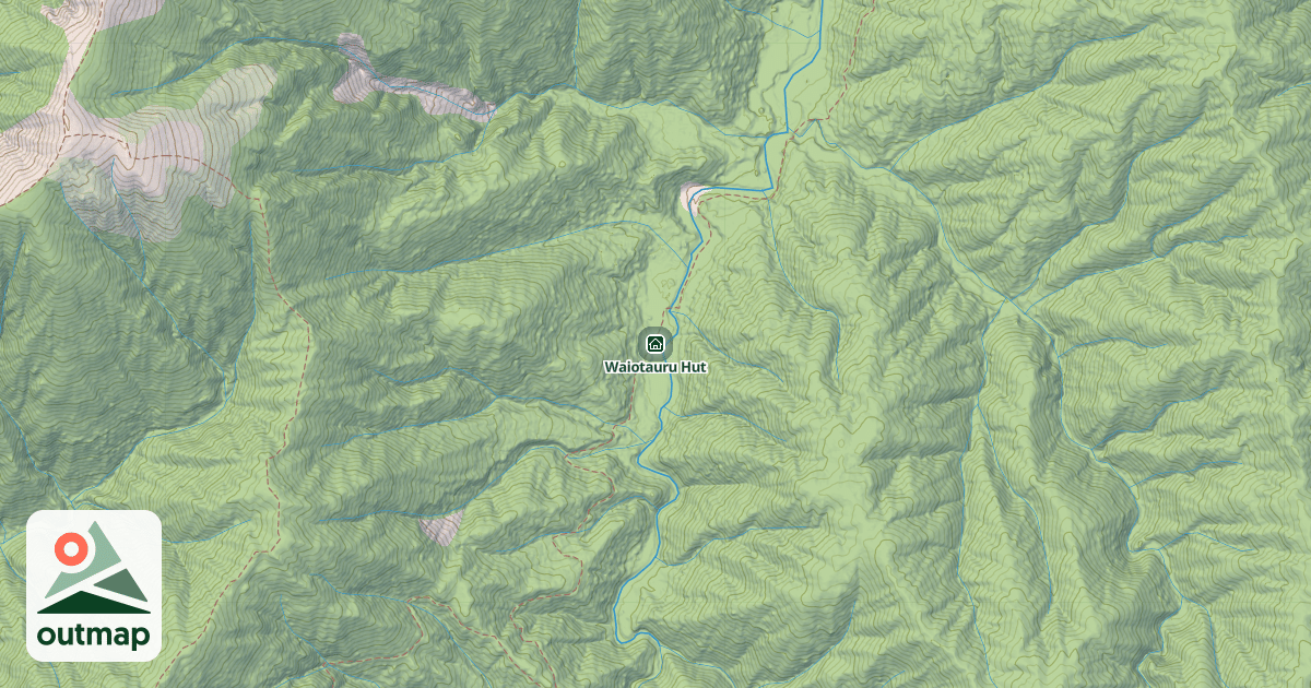 Map of Waiotauru Hut