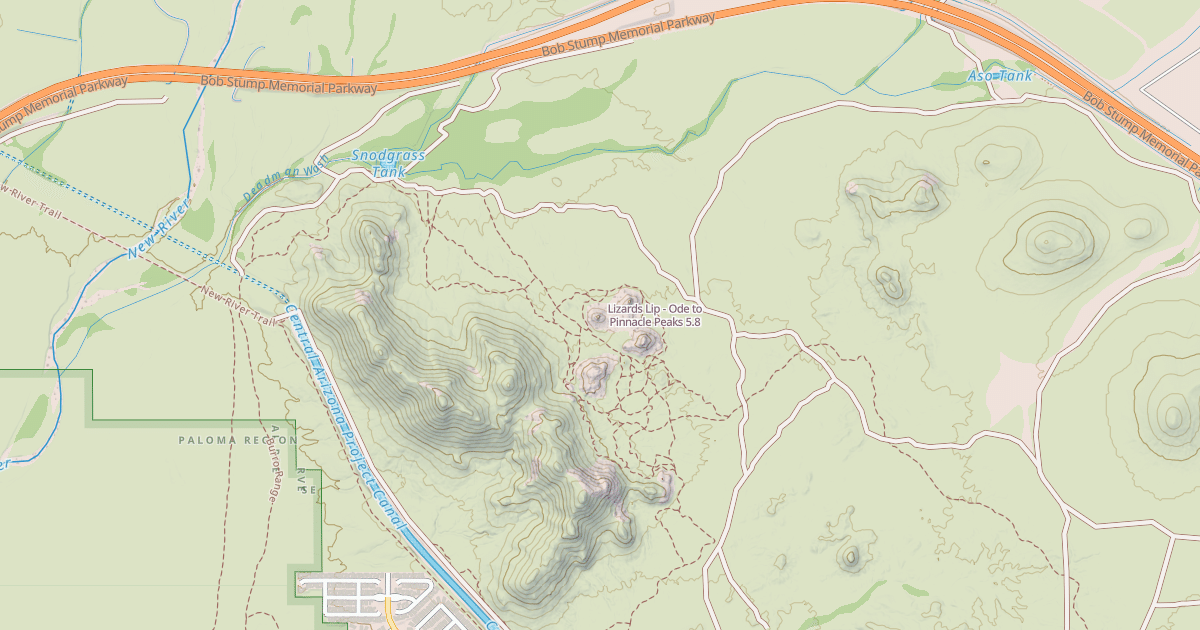 Map preview of Lizards Lip - Ode to Pinnacle Peaks