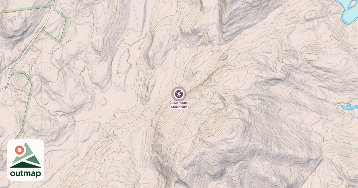 Map of Catamount Mountain