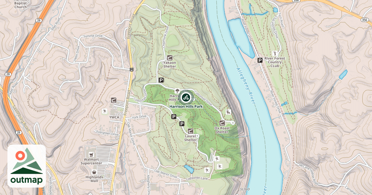 Map of Harrison Hills Park