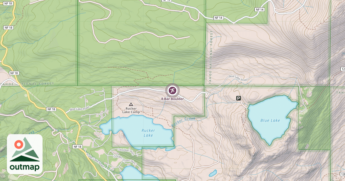 Map of 8-Bar Boulder