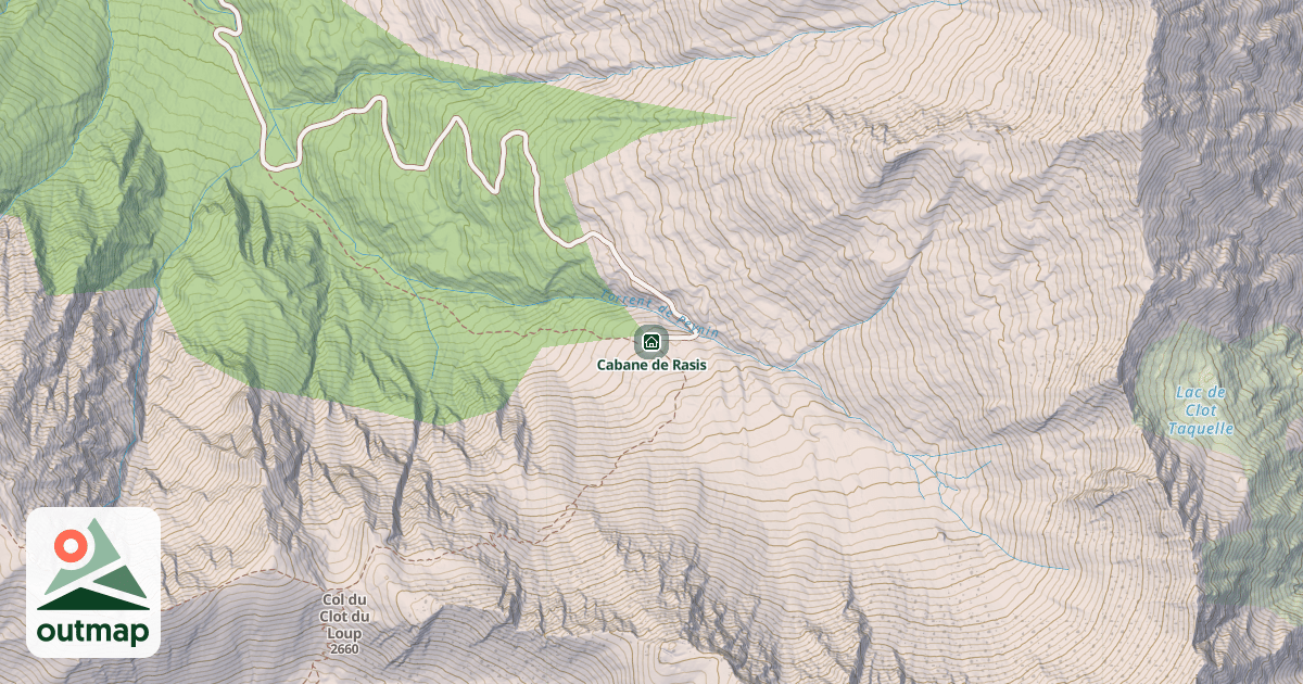 Map of Cabane de Rasis