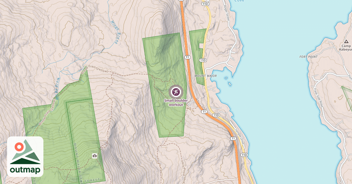 Map of Small boulder workout