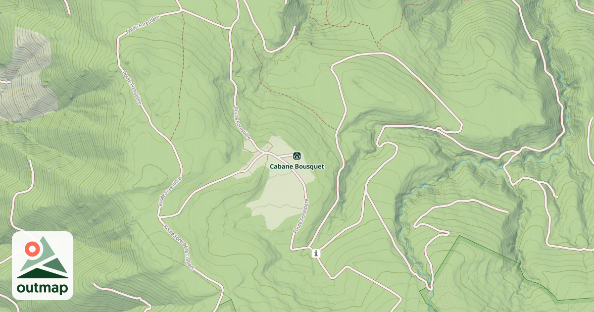 Map of Cabane Bousquet