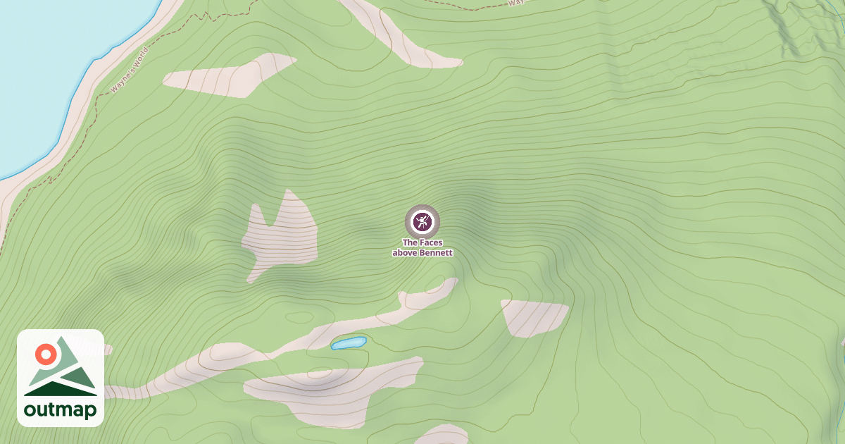 Map of The Faces above Bennett