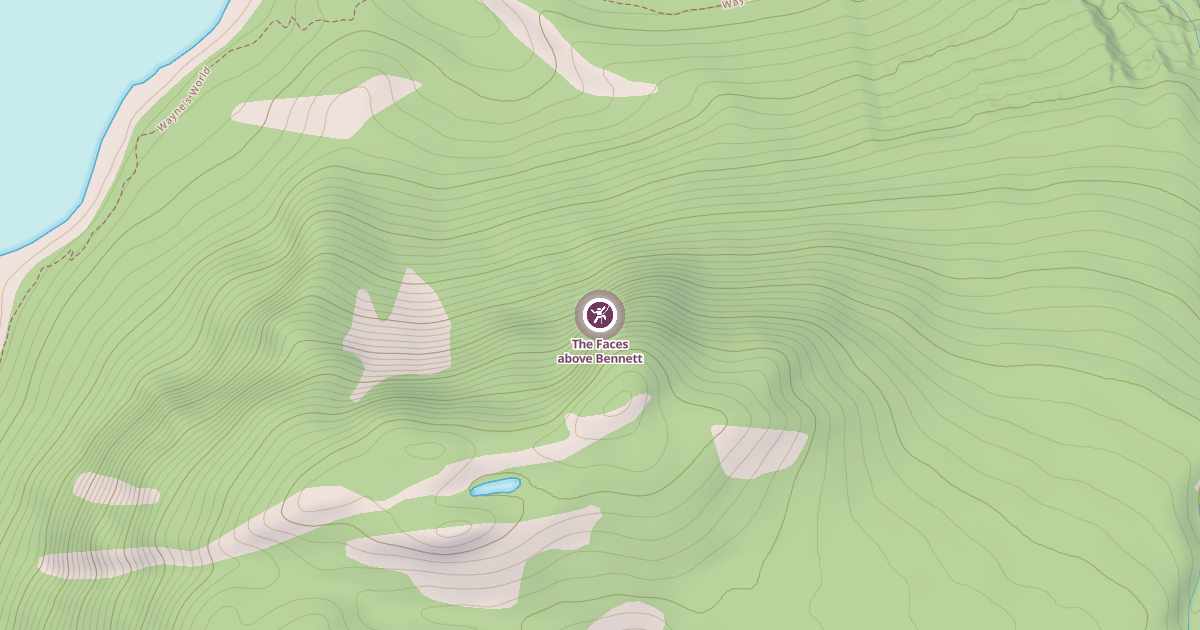 Map preview of The Faces above Bennett