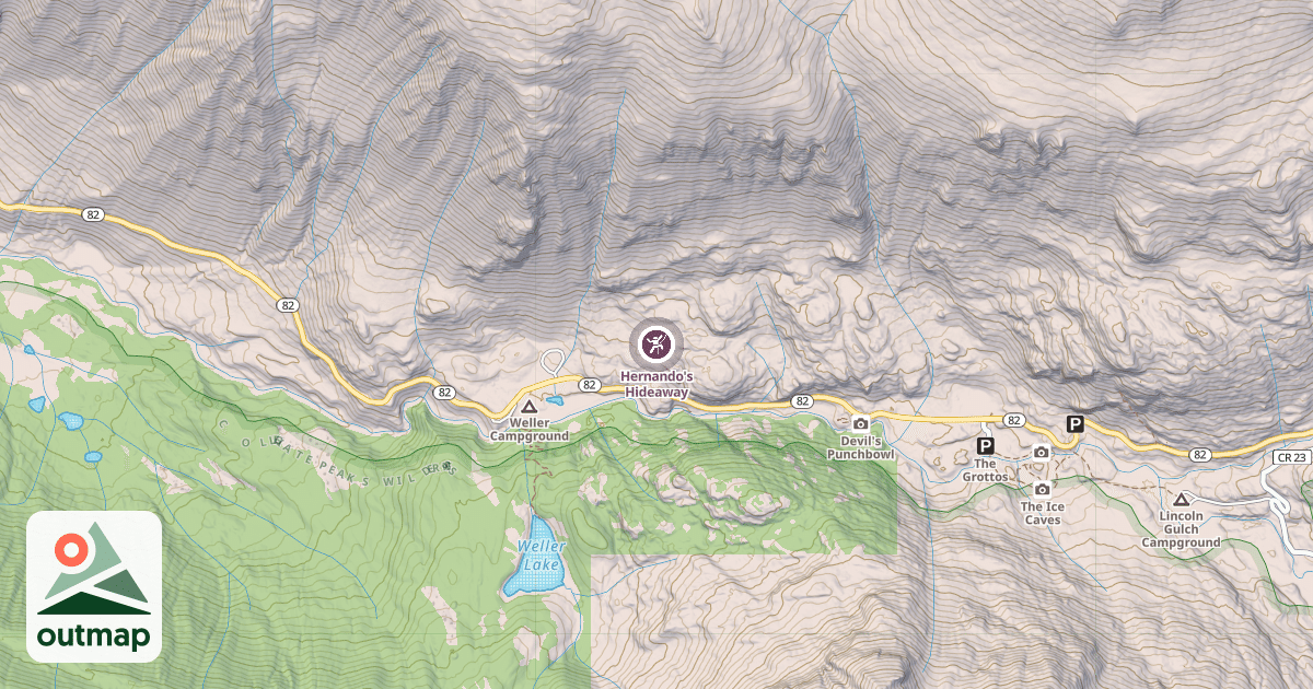 Map of Hernando's Hideaway