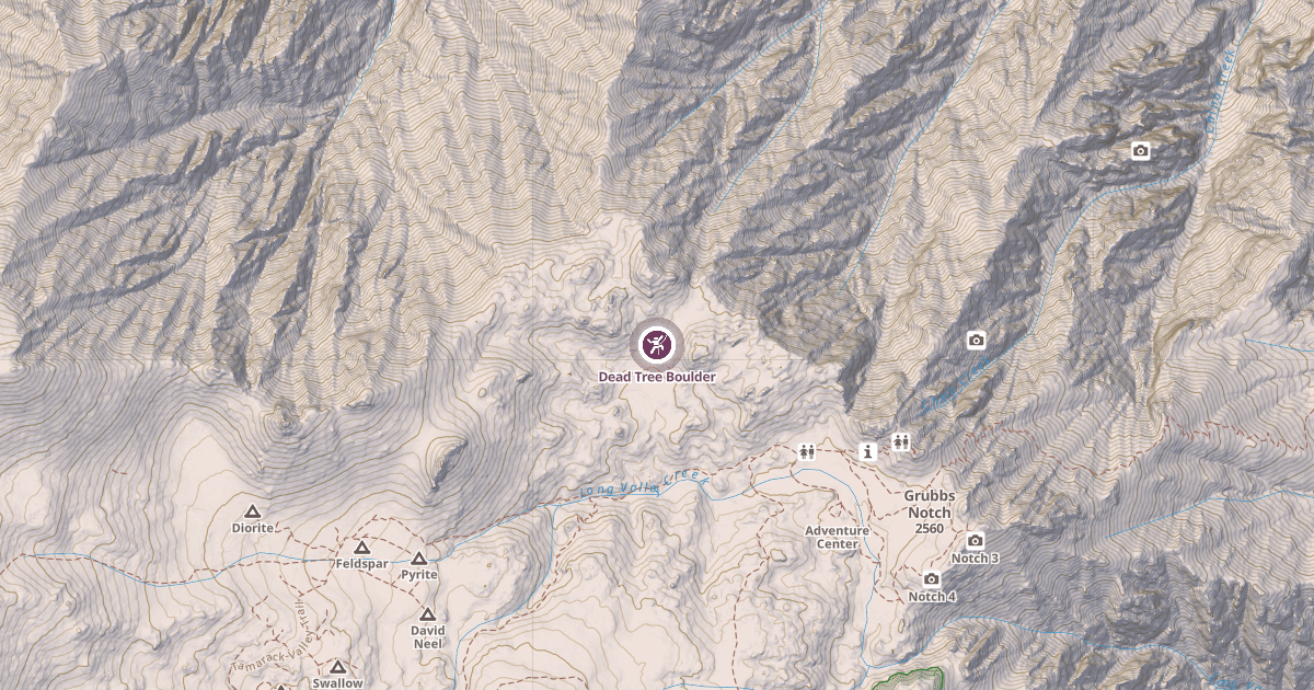 Map preview of Dead Tree Boulder
