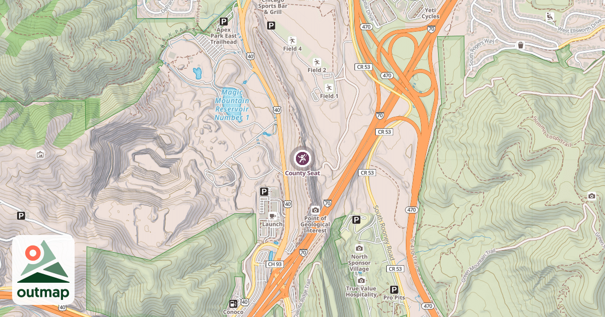 Map of County Seat